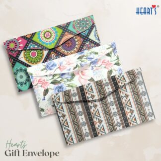 Premium Gift Envelopes (18 Pcs) – Elegant Money & Letter for Salami, Events & Special Occasions [ Hearts Gift Envelops-3 Pkt ]