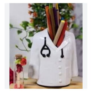 Doctor Coat Pen stand with Your name at the back. For Doctors, Surgeon, Medico, Dr. and Medical Aspirants. Best gifts for birthdays, graduation special occasion
