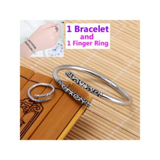Adjustable Montara  Bracelet and Finger Ring Set H1 Exhibition Autumn Brelet Hot Selling Jewelry Birthday Wedding Engagement Bridal Party Bracelat Unique Gift Braslete Bangles Silv