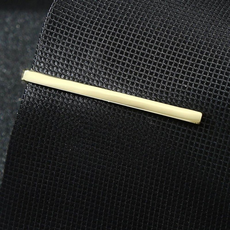 Formal Formal Occasion Accessories Gift Simple Tie Pin Fashion Jewelry Plated Necktie Bar Clasp Men Necktie Buckle Clasp Clip Metal Tie Clips