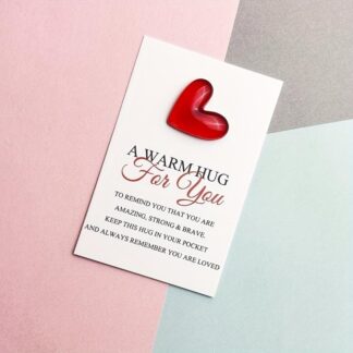 1-100pcs Charming Resin Heart Pocket Hug Encouragement Card Set - Spread Joy with Uplifting Messages for All Occasions, Perfect