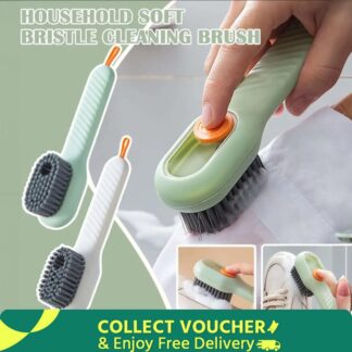 Multifunction Long Handle Liquid Shoe Brush cleaning Brush for Clothes Shoe Clothing washing Household Cleaning tools Shoe Keds Cleaning Brush
