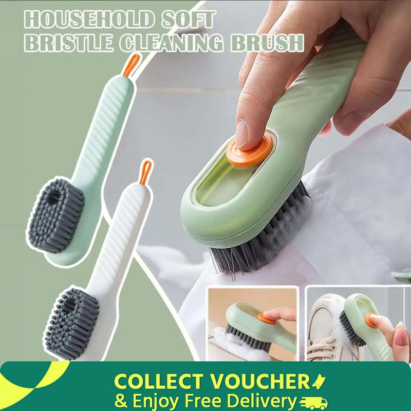 Multifunction Long Handle Liquid Shoe Brush cleaning Brush for Clothes Shoe Clothing washing Household Cleaning tools Shoe Keds Cleaning Brush