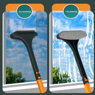 Multifunctional Anti-mosquito Screen Brush Glass Brush Dry And Wet Dual-use Household Cleaning Dust Brush Window Cleaning Tool
