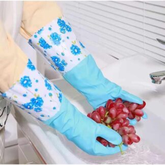 1 pairs of velvet warm household gloves kitchen good helper dishwashing gloves winter