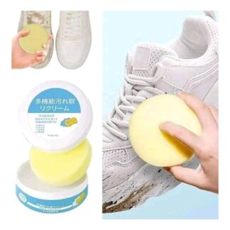 White Shoe Cleaning Cream All Season Multifunctional Cleaner Household Canvas Sports Shoes Cleaning Tool  With Wipe Sponge