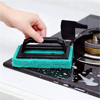 Cleaning Brush with Handle Kitchen Sponge Wipe Thickening Bathroom Tile Cleaning Sponge Household Stain Removal Clean Tools