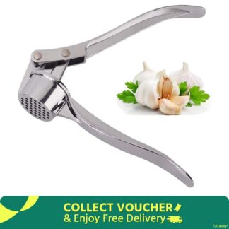 Stainless Steel Garlic press Kitchen Dining Tools- Silver