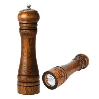 Wood Pepper and Salt Grinder -(Wooden) - Material: Wood and Metal-Grind for Home Flavour Use to easy 6 inch,8 inch