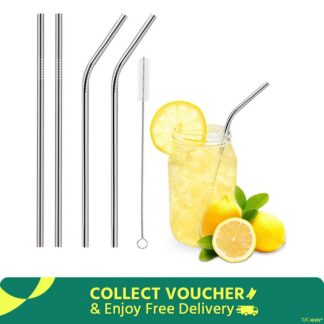 Metal Straws Reusable Metal Straw Stainless Steel Metal Straw Metal Straw Cleaner Metal Straw Metal Straw With Tumbler 3pcs pack