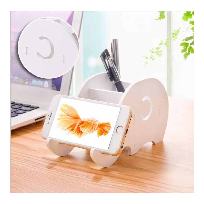 Wooden Structure Pen Holder Business Card Holder Office Stationery