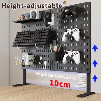 Desktop Decorative Storage Pegboard: Stores Office Documents And Stationery, With Abundant Accessories For Free Combination