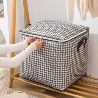 Square-Shaped Large Capacity Blanket & Quilt Storage Bag – Printed, Premium Quality (NWPSB-SQ)