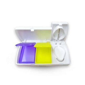 Portable Medicine Cutter Splitter Divide Storage Case