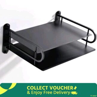 Wifi Router Storage Box,Black Metal