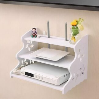 3 Layers WiFi Router Stand Storage Wall Floating Shelves (3 layer)