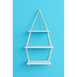 Handcrafted Premium Hanging Rope Wall Shelf – Multi Size 3 Layer Décor Design (Total Height 30”)