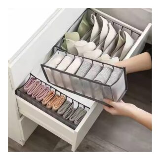 11-Grids Foldable Closet Organizer - Wardrobe Storage Box for Underwear, Bras, Socks, and Clothes - Multicolor