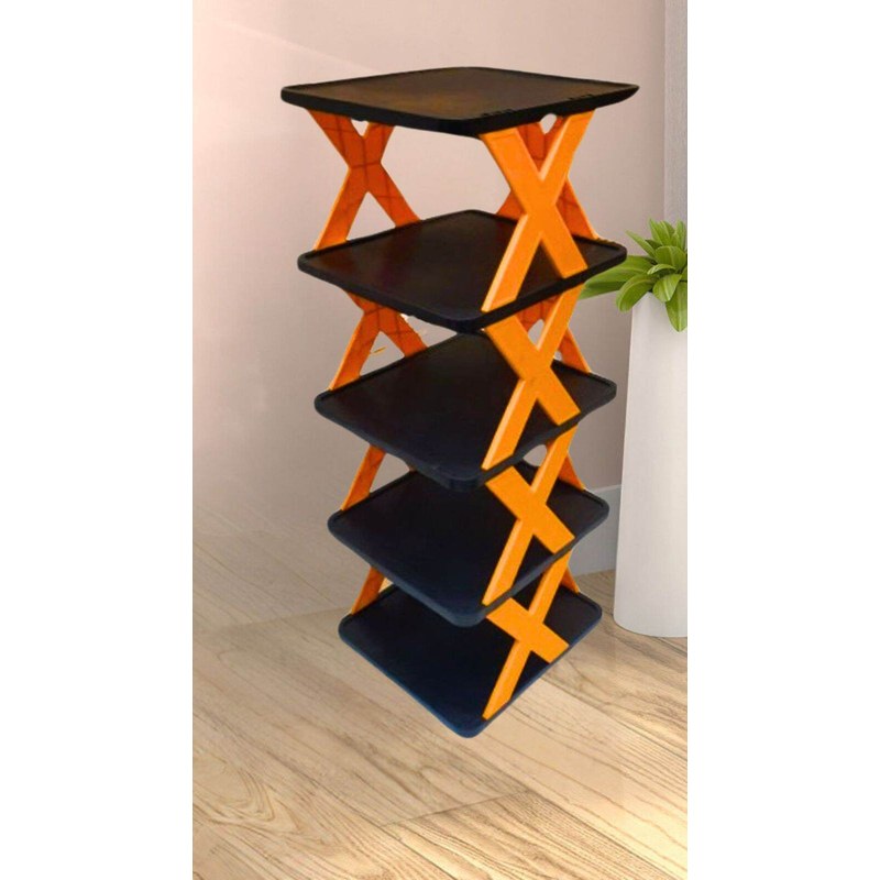 5-Layer Adjustable Multi-Layer Folding Shoe Rack