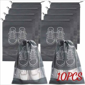 10/5/3pcs Shoes Storage Bags Closet Organizer Non-woven Travel Portable Bag Waterproof Pocket Clothing Classified Hanging Bag