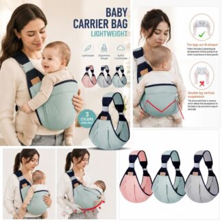 Baby Carrier Bag Lightweight Adjustable Front and Back Carry Baby Holder for Newborn to 3 Years Old Comfortable Breathable Infant Carrier for Travel Walking Hiking Daily Use Safety