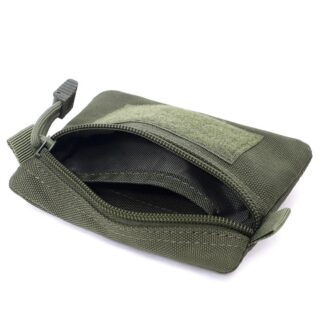 Portable Waterproof Coin Purse Molle EDC Wallet Wear-Resistant Zipper Waist Pouch for Outdoor Camping Travel Daily Carry  Ke