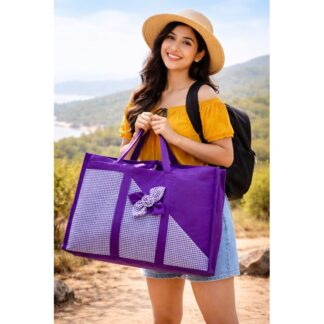 This stylish weekend bag offers large storage, durable fabric, and comfortable carrying. Perfect for travel, shopping, and daily use.