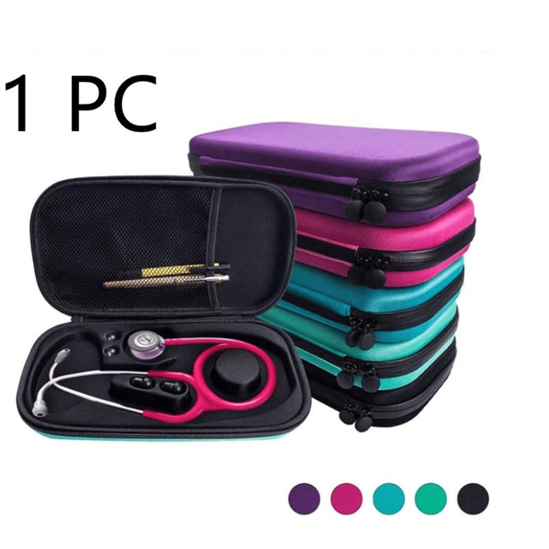 1 Portable Storage Bag, Eva Stethoscope Storage Case, Hard Carrying Case, Suitable for All Stethoscopes, Outdoor Travel Supplies, Home Storage and Organization Products, Medical St