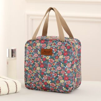 Fashion large capacity aluminum foil thickened handheld lunch bag daily carry heat preservation lock fresh lunch box lunch bag