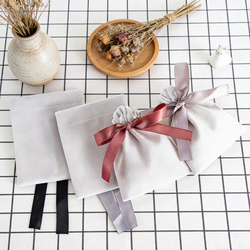 10Pcs Premium Velvet Ribbon Jewelry Bags in Bulk for All Kinds of Ornaments and Jewelry Great for Daily Use Travel Carrying