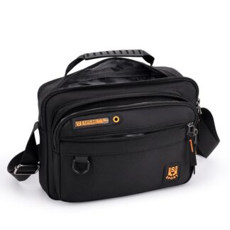 Men's Oxford Messenger Bag Multi Pocket Waterproof Crossbody Shoulder Pack for Office Travel Outdoor Hiking Bike Daily Carry